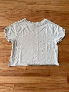 Double Zero Light Mint Green Short Sleeve Crop Tee M